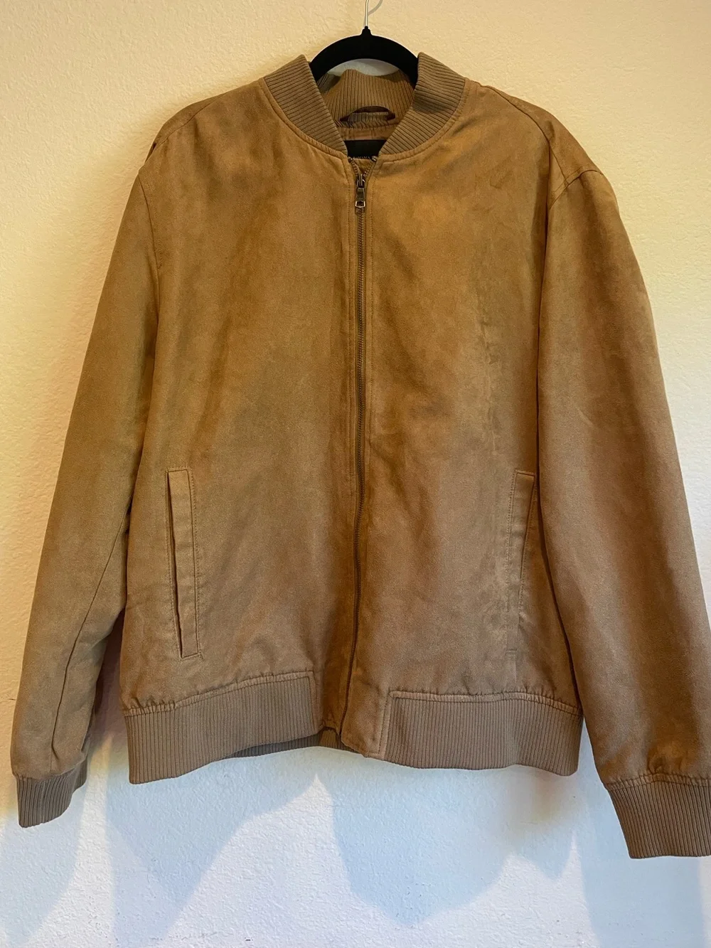 Banana Republic Men’s Vegan Suede Bomber Jacket - size XL